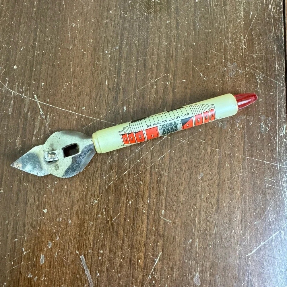 1973 Hamilton County State Bank McLeansboro, IL‎ Advertising Can Opener